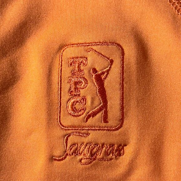 FootJoy FJ Full Zip Golf Windbreaker Jacket Orange Women S Athletic Fitted TPC - Picture 5 of 7